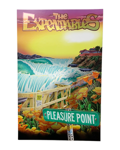 Pleasure Point Foil Poster