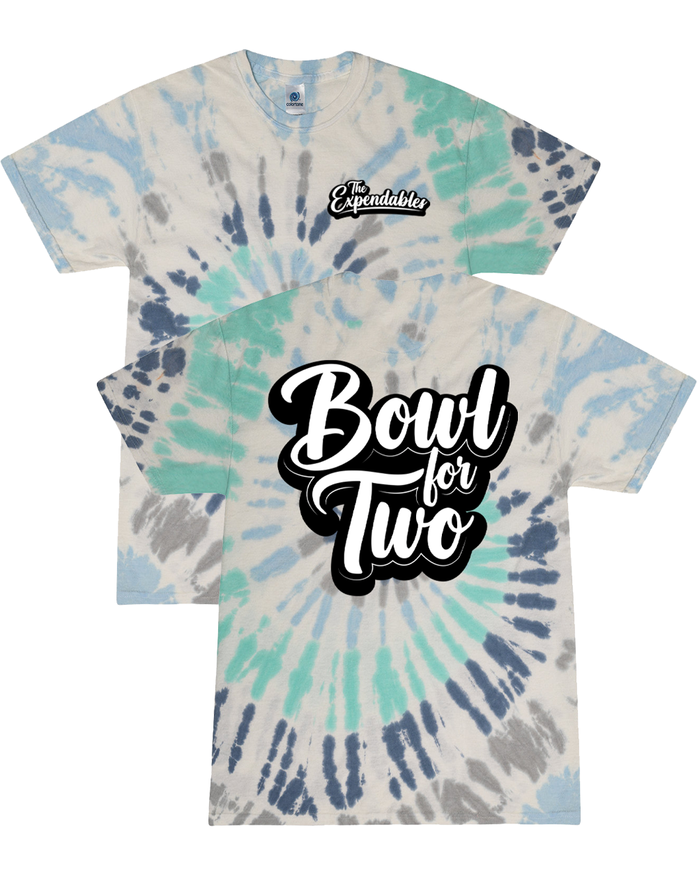 Bowl For Two Tie Dye Tee (Glacier)